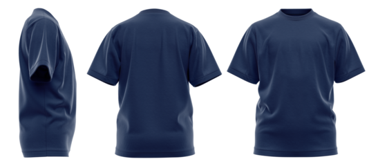 Boys Cotton T-Shirt Round Neck Short Sleeve - High Quality 3D Rendered Mockup