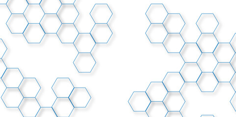 Title	
Abstract white background with hexagons . white Hexagonal Background Luxury White Pattern seamless bright white abstract honeycomb background 3D Futuristic abstract geometric mesh cell texture.