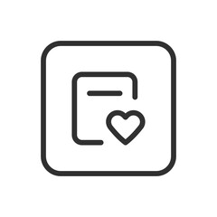 Heart Icon - Modern Simple Flat Vector for Web and Mobile