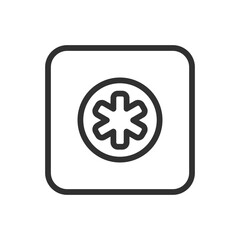 Medical Cross Icon - Modern Simple Flat Vector for Web and Mobile