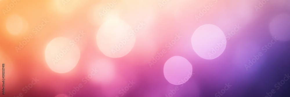 Poster abstract blurred gradient background with soft glowing light bubbles