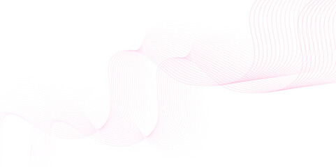 pink wave curve lines banner background design. Abstract soft wave lines dynamic flowing pink light isolated background. Vector Illustration of the pink pattern of lines. Black stripes on white .