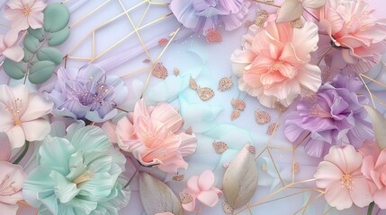 Delicate background with pastel colors
