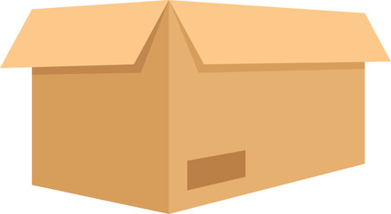 Cardboard Box Storage Pile Vector Illustration