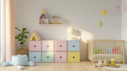 Pastel Nursery Room Design: A Dreamy Space for Baby