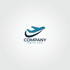 Airplane Travel Logo – Aviation and Travel Company Branding Template