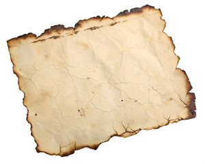 old paper with burnt edges