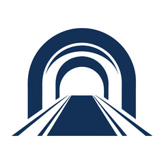 tunnel logo vector design illustration