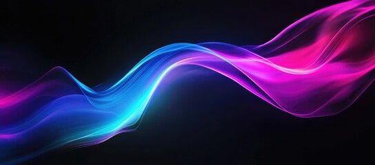 Abstract Flowing Neon