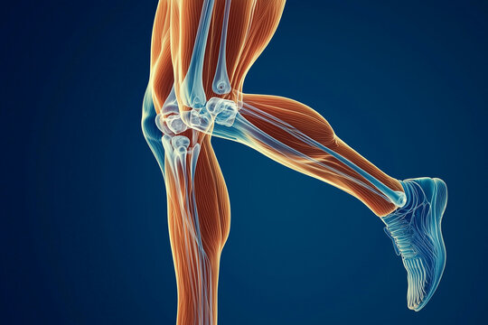 Leg calf sport muscle x-ray
