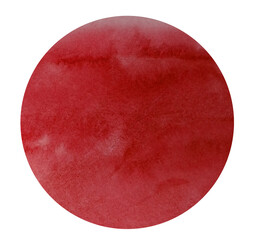 element minimal watercolor painting texture abstract background national flag round red japanese asian style png.	