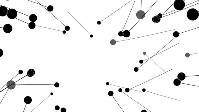 Pinhead line formations cross to make complex geometric pattern Animation