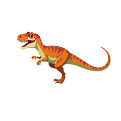 Naklejka premium vector tyrannosaurus rex dinosaur isolated on transparent background, cutout icon design