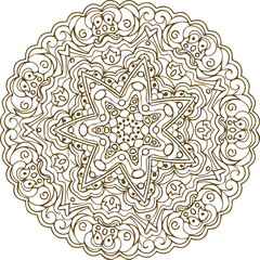 Beautiful flower art and mandala vector design