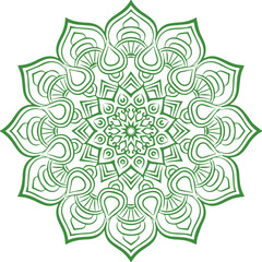 Beautiful Mandala Art and Vector Mandala Design Image.