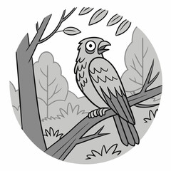 Obraz premium bird on branch