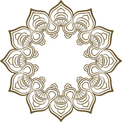 Beautiful Mandala Art and Vector Mandala Design Image.