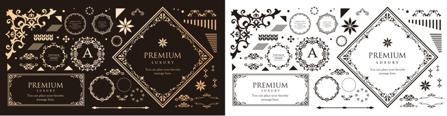 アンティークフレームセット