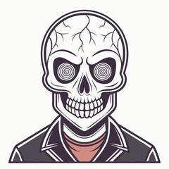 Fototapeta premium skull with a skull