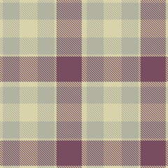 Vibrant beige Seamless Tartan with Smoky greyish accents Fabric Design