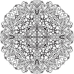 Beautiful Mandala Art and Vector Mandala Design Image.