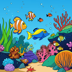 fishes in the aquarium