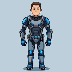3d render of a robot