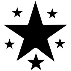 Illustration art star for abstract vector awards and design