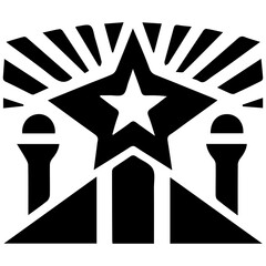 Stylish award star art for abstract vector and design illustration concepts