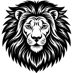 Fototapeta premium lion head vector illustration