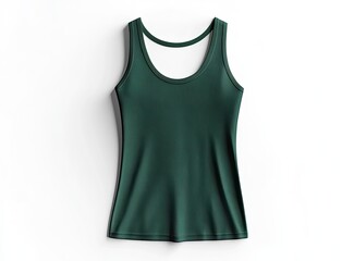 Deep teal tank top, simple design,  flat lay