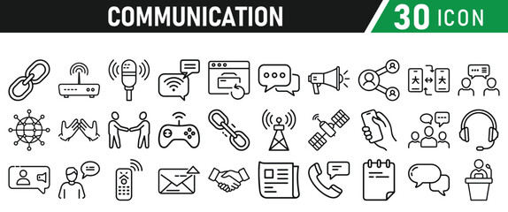 Communication icons set. Discussion, speech bubble icon vector illustration for web
