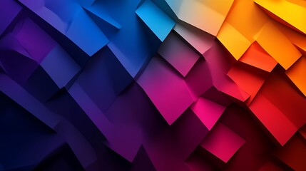 Obraz premium Vibrant Abstract Cube Mosaic Colorful 3D Design.