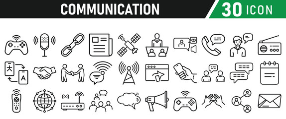 Communication icons set. Discussion, speech bubble icon vector illustration for web
