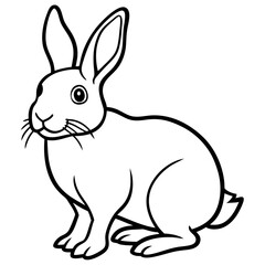 Obraz premium vector illustration of a rabbit