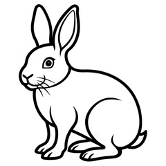 Obraz premium vector illustration of a bunny