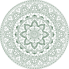 Beautiful flower art and mandala vector design