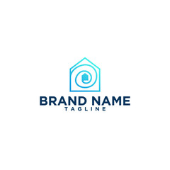 blue color  home logo for download
