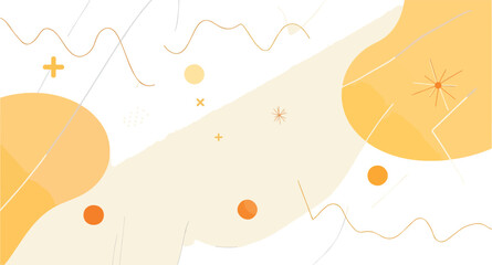 abstract background with organic shapes and geometric lines in soft and beige