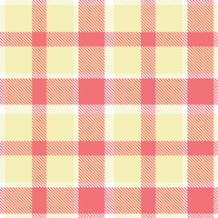 Plaid pattern seamless. Autumn white & Warm egg shell Tartan Fabric Design. 