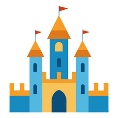 castle vector illustration
