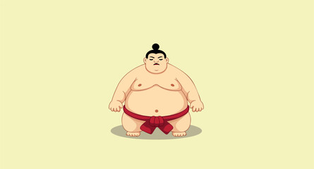 powerful sumo wrestler