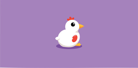 adorable cartoon chicken