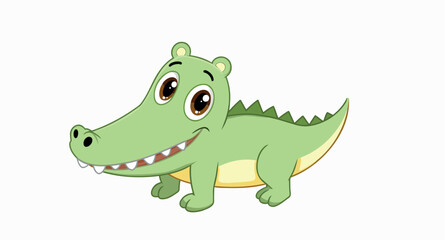 adorable cartoon crocodile