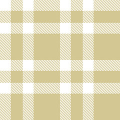 Deep white Tartan patterns fabric texture. Elegant Vintage beige Seamless Tartan