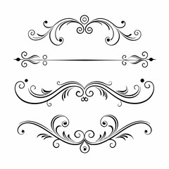 Fototapeta premium set of decorative elements