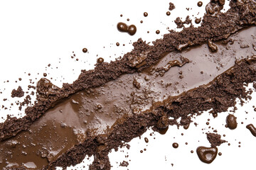 Wet Mud Texture on transparent background
