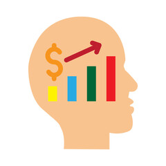 Investor Behavior Vector Flat Icon Design