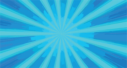 Obraz premium dynamic cyan radial burst background