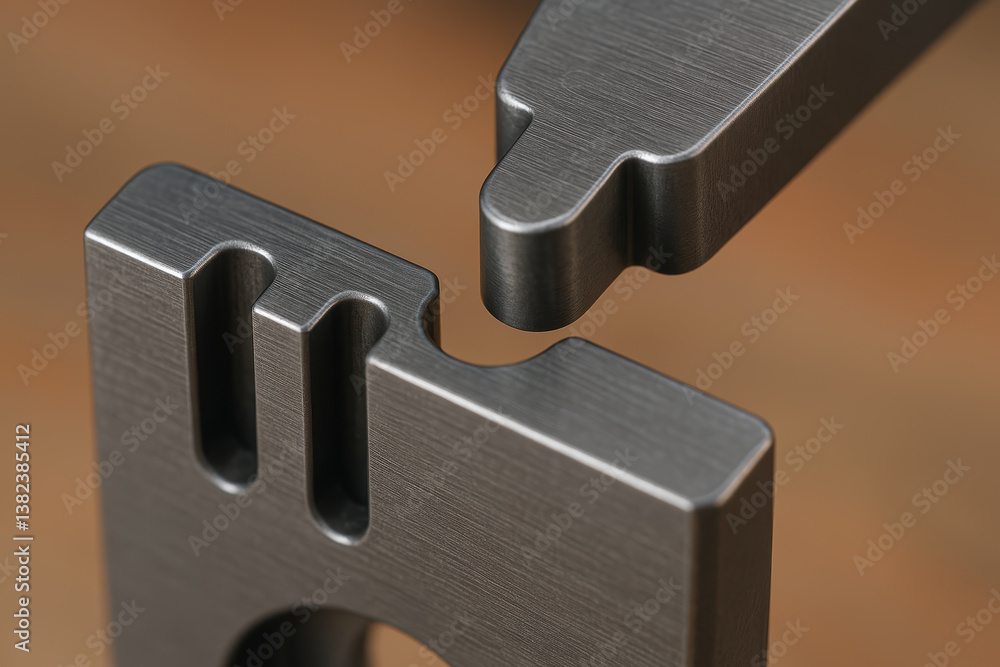 Poster precision engineering is essential for quality assurance manufacturing processes. this close up imag